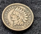 1862 indian head penny cent
