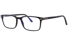 Tom Ford FT5735-B 001 Eyeglasses Men's Shiny Black Full Rim Rectangle Shape 54mm