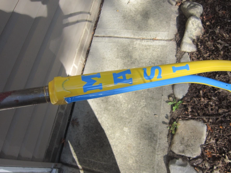 Masi fork 1" threaded,blue and yellow,195mm steerer,26.4 crown race - Image 3 of 4