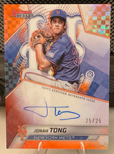 25 Bowman's Best- Jonah TONG Auto /25- Orange Refractor- Color Match- Book End