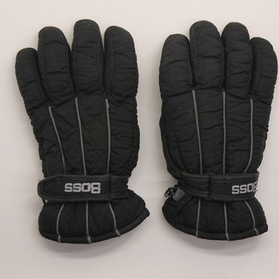Retro Boss Black Winter Ski Glove Size L