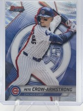 Pete Crow-Armstrong 2025 Bowman's Best Base Wave Refractor #35 Chicago Cubs