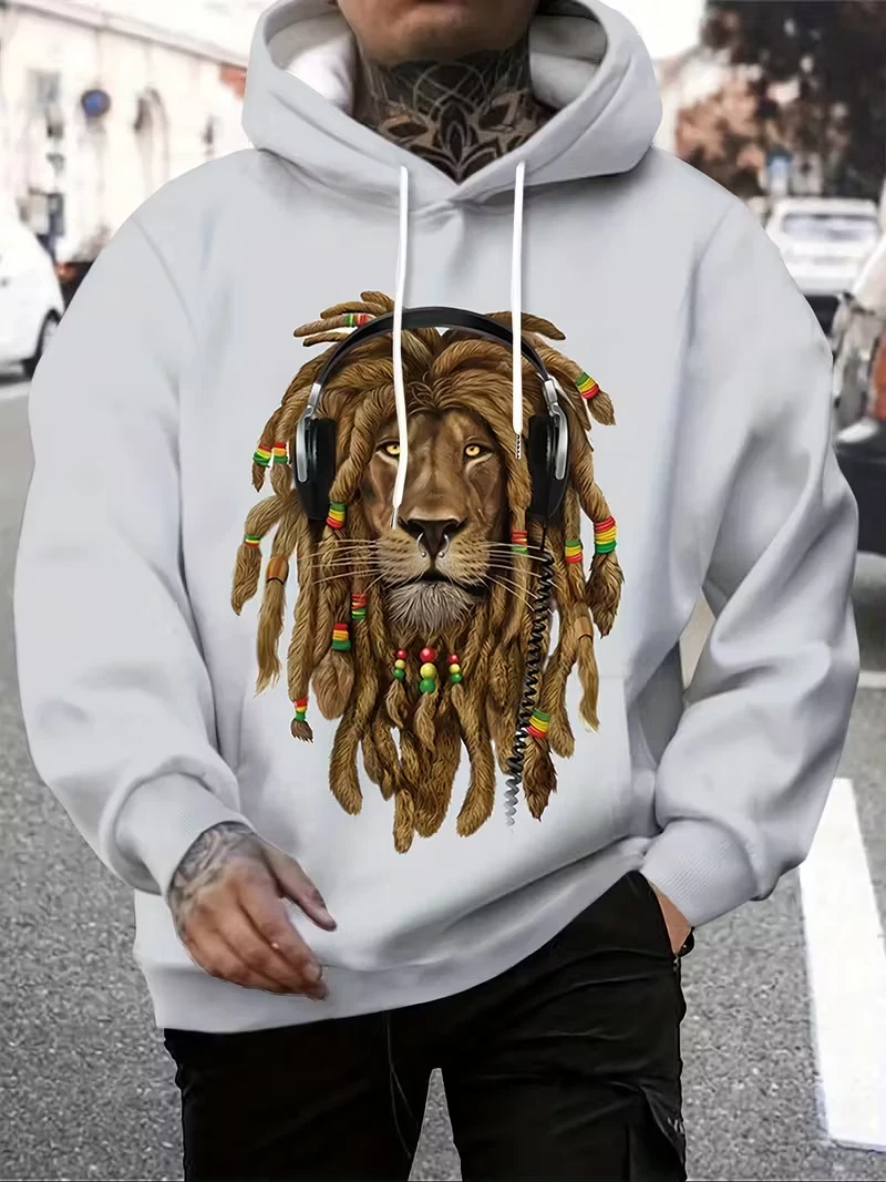 Men's Colorful Sweatshirts Hoodie long sleeve oversized BIG size 2XL