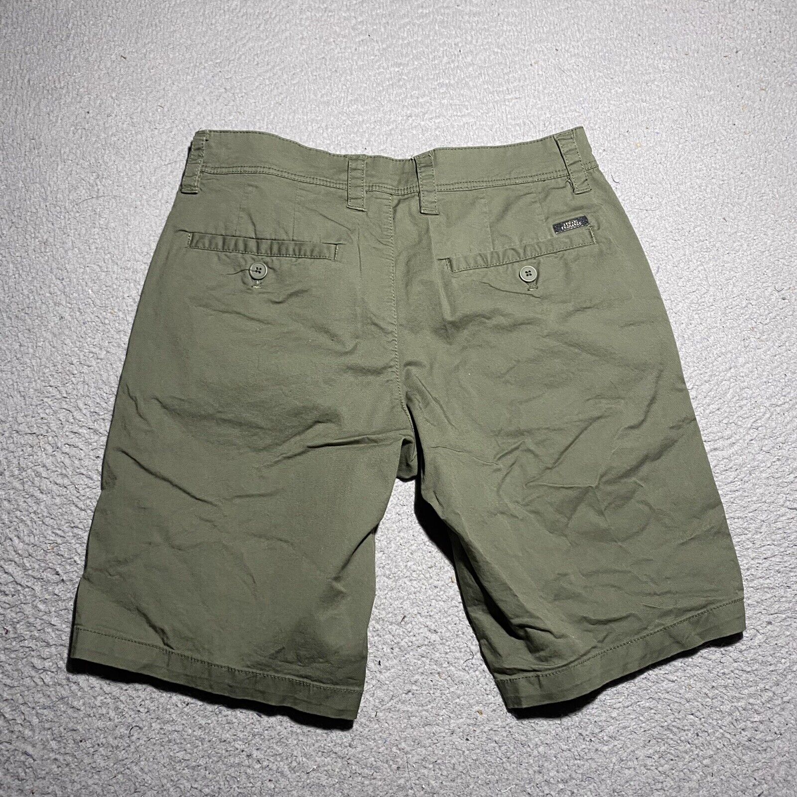 sammensmeltning væske Veluddannet Armani Exchange AX Chino Shorts Mens Size 28 Green Flat Front Casual | eBay
