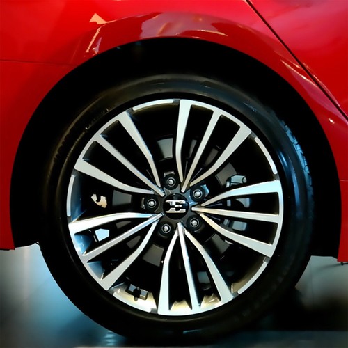Genuine Front E Logo Hood+Trunk Stinger, GT, AWD Emblem+18" Center Wheel Cap Set - Picture 11 of 12
