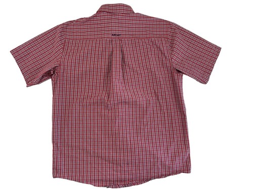 Ariat Pro Series Herren rotes kurzärmliges kariertes Button Down Hemd Gr. L - Bild 7 von 7