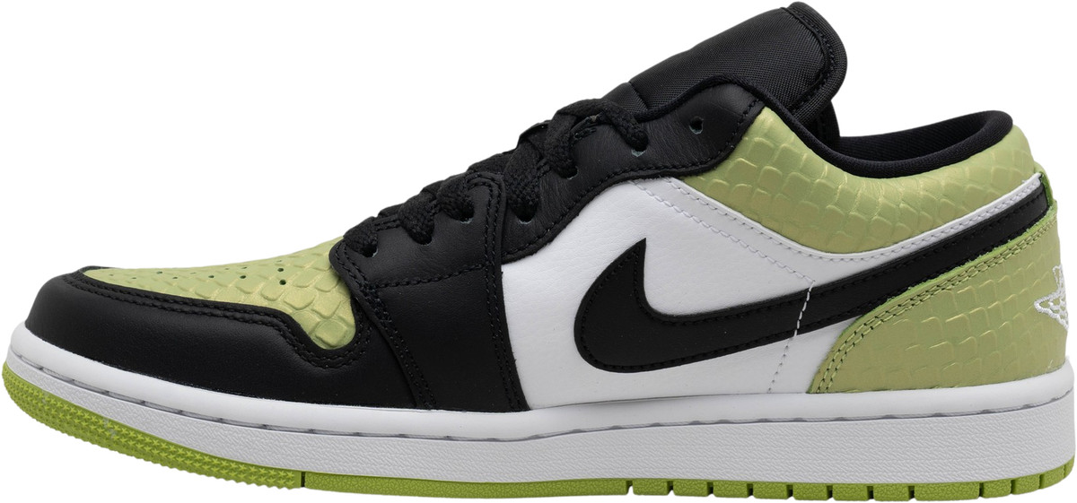 Jordan 1 Low Snakeskin Vivid Green 2022 W