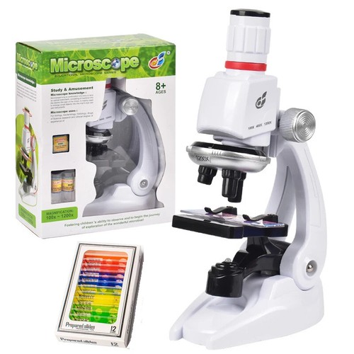 1200X Biological Microscope Kit with LED Microscopio Gift Children's Microscope - Picture 19 of 20