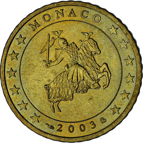 [#1026640] Monako, Rainier III, 50 eurocent, 2003, Paryż, stan idealny, mosiądz, gadoury: - Zdjęcie 1 z 2