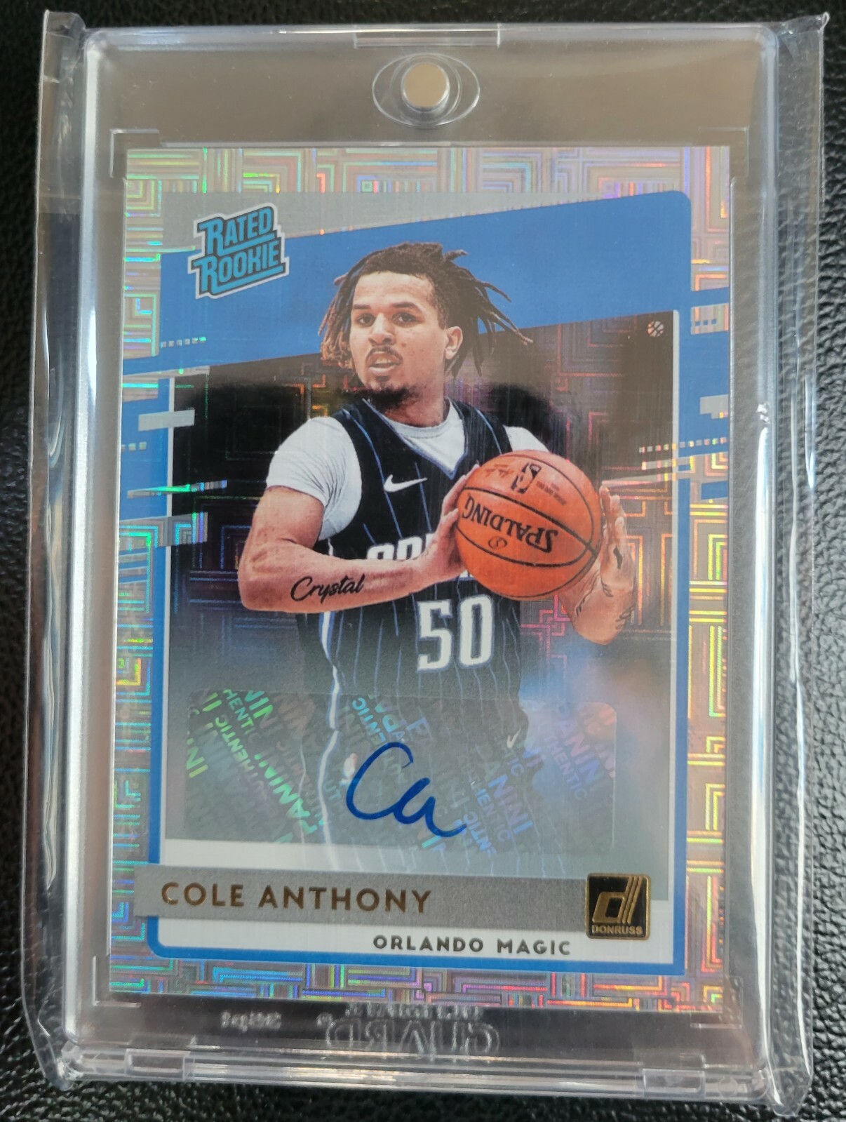 2020-21 Donruss Choice Rated Rookie Silver Mojo Cole Anthony RC Auto #208 Magic