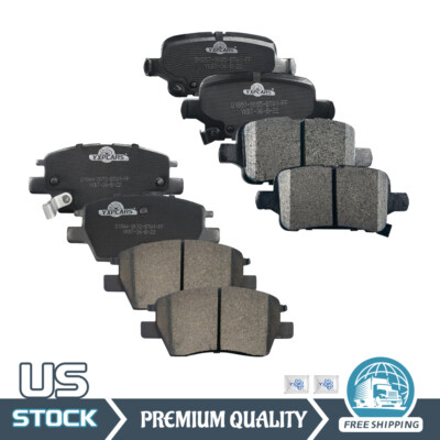 Front & Rear Disc Ceramic Brake Pads Set for 2016 - 2019 Chevrolet Cruze Volt