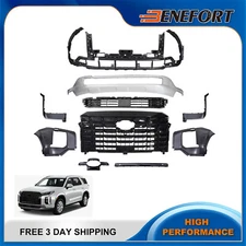 New Front Bumper Cover Grille Set For 2023-2025 Hyundai Palisade SEL XRT 3.8L