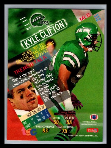 1994 Topps Stadium Club Football # 1 - 210 - Pick Your Card! - Picture 224 of 420