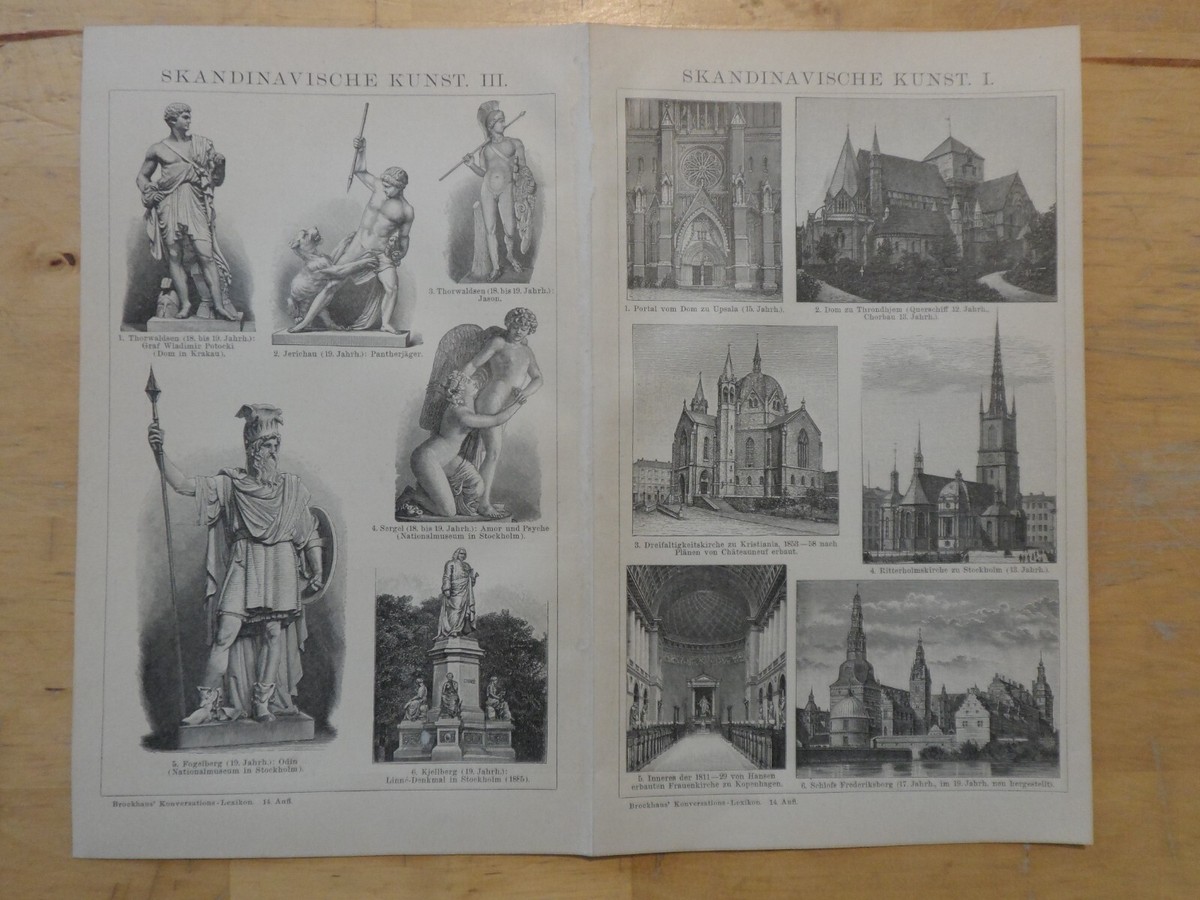 Orig.(1893) Holzstich Skandinavische Kunst I-III (B1) | eBay
