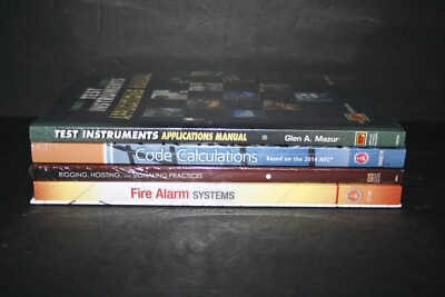Electrical Textbooks Lot Of 4 - Test Instruments, Fire Alarm, Code Calculations