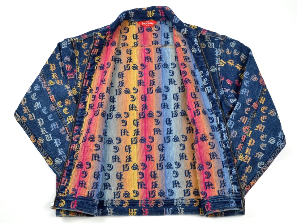 Chaqueta de trabajo de mezclilla jacquard Supreme Gradient talla grande Foto 4 de 4