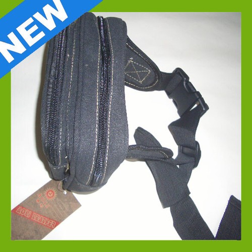Delux Waist Bag / Bumbag FOR Travel/Shopping Brand New Canavas Zipper OZ Stock - Picture 8 of 11