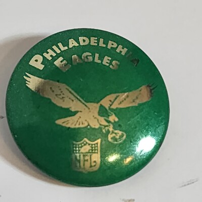 Vintage 1970's NFL Philadelphia Eagles Stadium Pinback Button 1