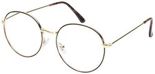 Retro Inspired Iconic Style Round Metal Frame Reading Glasses B5106