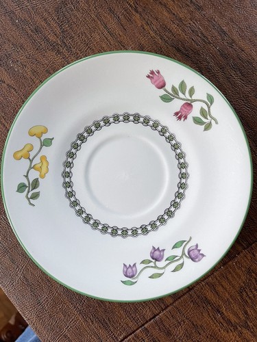 Spode Summer Palace Coffee Tea Cup and Saucer England Floral Fine Stone - Picture 8 of 15