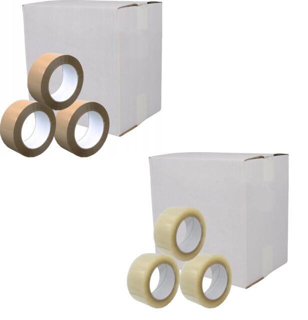 Tape packing tape packing tape packing tape 66mx48mm brown transparent 36 rolls-