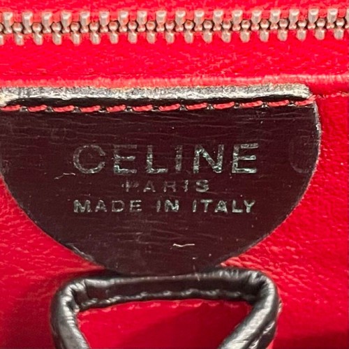 CELINE Leather Shoulder Bag 2way Turnlock Black Crossbody Gold Hardware - Picture 10 of 10
