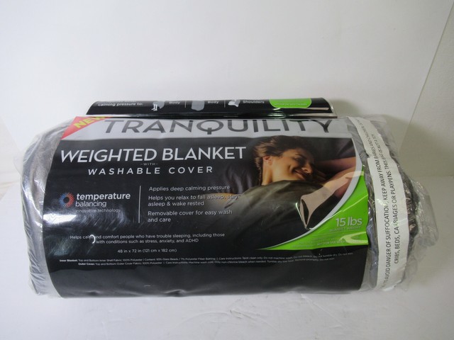 Tranquility Temperature Balancing Weighted Blanket with Washable Cover