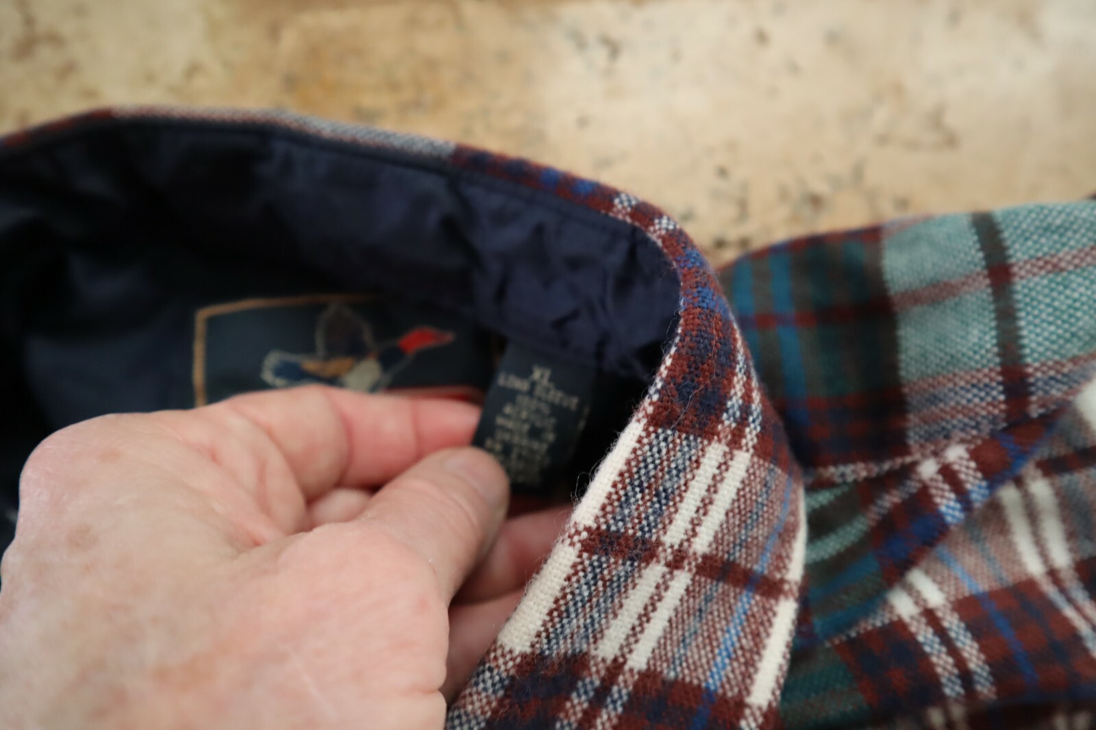 Multicolored Plaid BACKPACKER Buttonfront LS Shir… - image 3