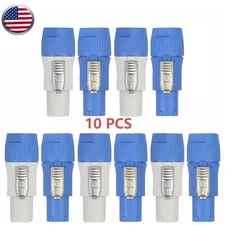 10Pcs/set PowerCON Type A NAC3FCA+NAC3MPA-1 Chassis Plug Panel Adapter Connector
