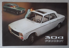Peugeot 304 Range Brochure 1971 - Berline Saloon  Break Super Luxe