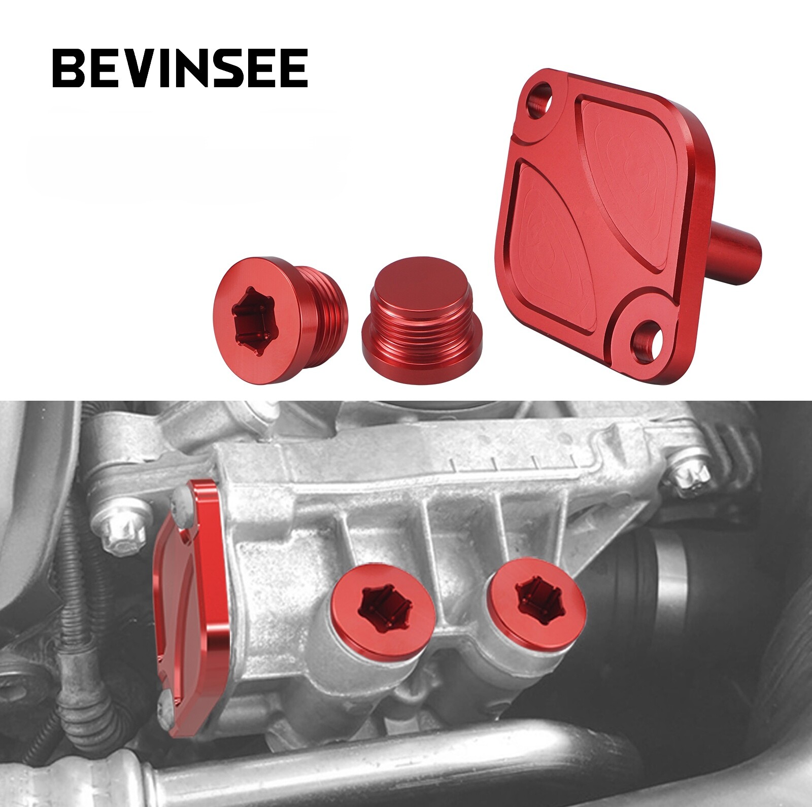 Engine Oil Thermostat Housing Plug Cover For BMW N54 N55 S55 E90 E91 E92 E93 F20