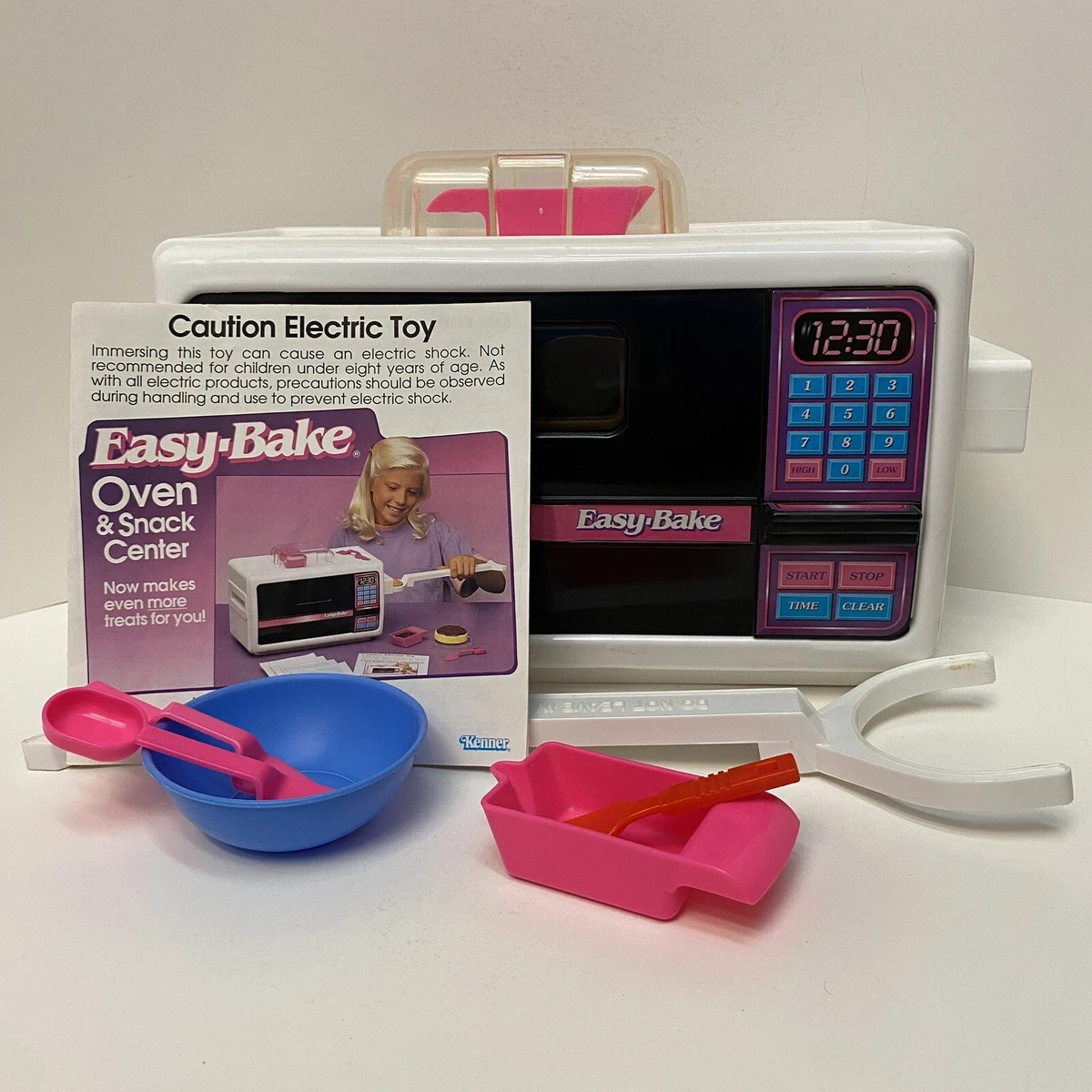 Vintage 90s Easy Bake Oven and Snack Center Working With Accessories 