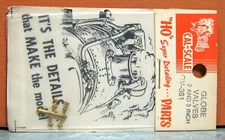 CAL-SCALE HO SCALE GLOBE VALVES 2 AND 3 INCH # GV-361