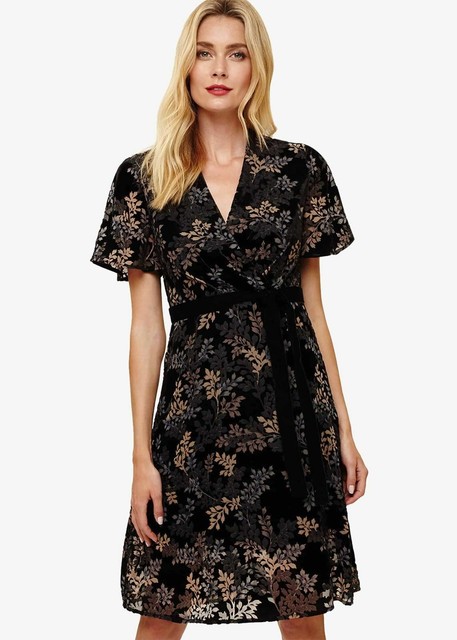 Phase Eight Raquel Velvet Burnout Dress Black Multi Size Uk14 Rrp160 for sale online | eBay