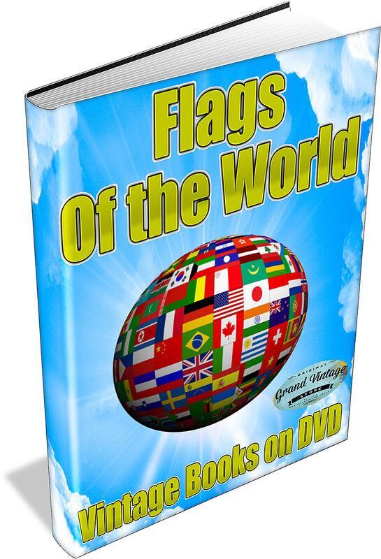 FLAGS OF THE WORLD - 50 Vintage Books on DVD - Stars and stripes