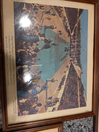 Bill Schroeder Fingerprint, Great Fight & First Modern Olympic Games, Vintage, - Picture 12 of 12