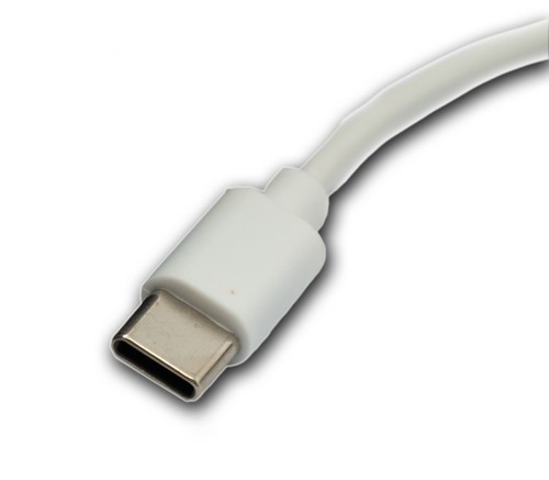 SYSTEM-S USB 3.1 Cable 100 CM Charging for Galaxy Fit3 Smart Watch IN White - Zdjęcie 3 z 4