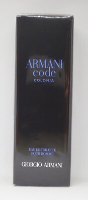 GIORGIO ARMANI-CODE COLONIA EAU DE TOILETTE SPRAY 75 ML-NEU-OVP( L /1993,3  