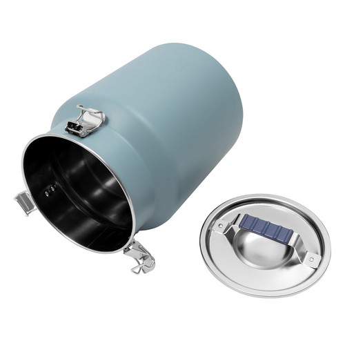 Contenedor de almacenamiento de arroz multifuncional de acero de 12 l/3,17 gal azul - Imagen 13 de 13