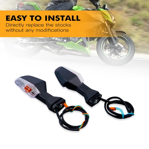 Par de luces indicadoras de señales de giro para Kawasaki ZRX 1200 2009-2016 2017 2018 - Imagen 4 de 8