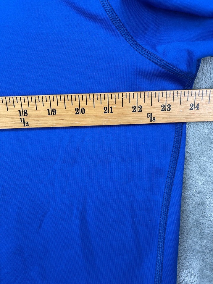 Under Armour Men's Mock TurtleNeck ColdGear Fitted Shirt Blue Size XXL