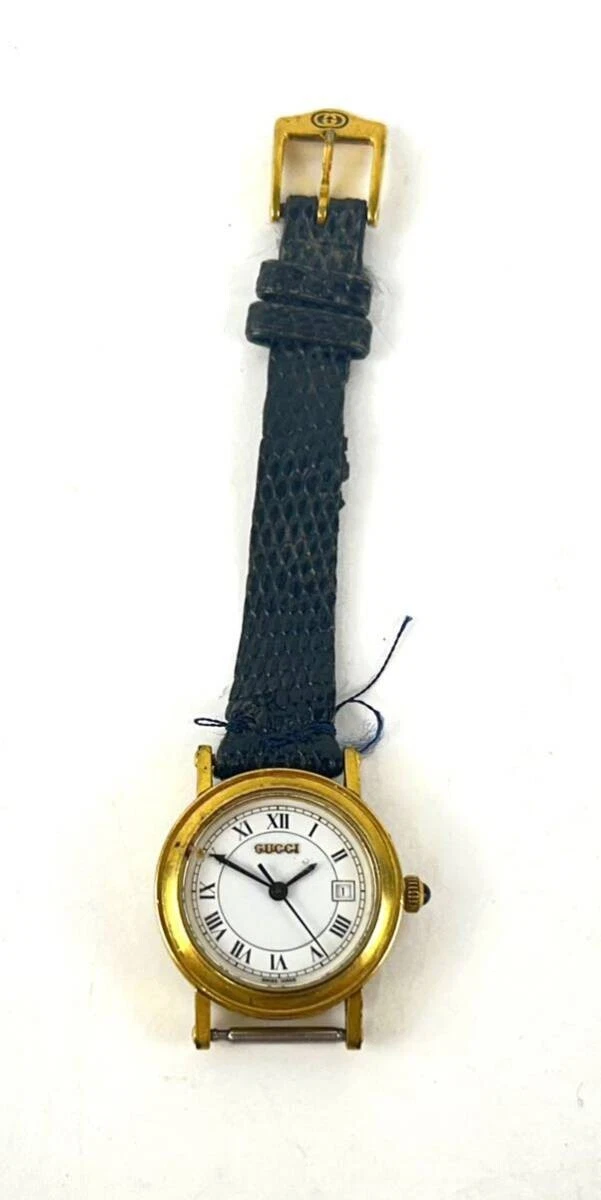 [Exc+5] Montre Gucci 7200L Quartz 26mm Femme Cadran Blanc Suisse Occasion Fonctionne