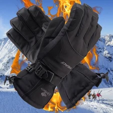 Ski Gloves for Men, Thermal 90/10 Down Gloves, -35℃ Cold Resistant and Windproof