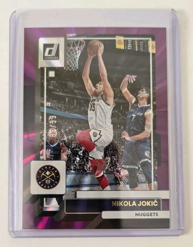 2022-23 Donruss - Purple Holo Laser #89 Nikola Jokić Numbered 89/99 - Picture 1 of 3
