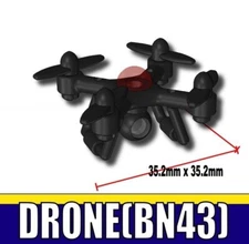 Quadcopter FPV Drone compatible with toy brick minifigures