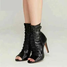 Women's Peep-Toe High Heel New Fashion Boots for Ballroom Dance Sexy Party Shoes