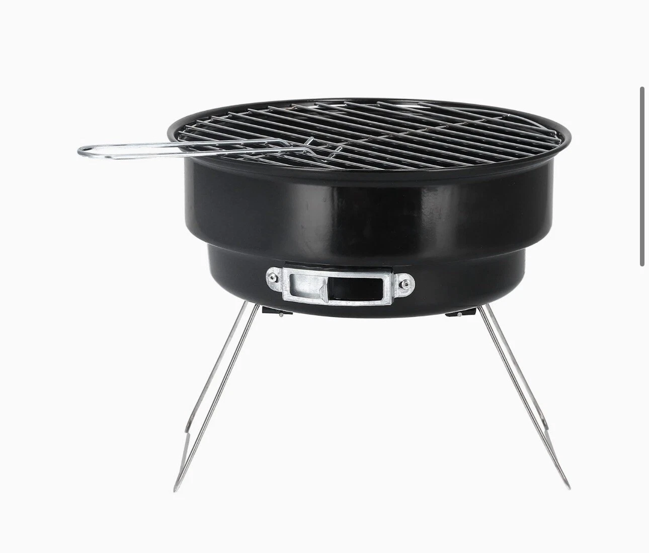 🇬🇧Compact Charcoal BBQ Round Charcoal BBQ Stand with Grill – Folding Portable