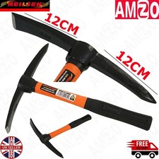 Heavy Duty Mini Mattock 500g Pick Axe Garden Gardening 330mm Black Handle