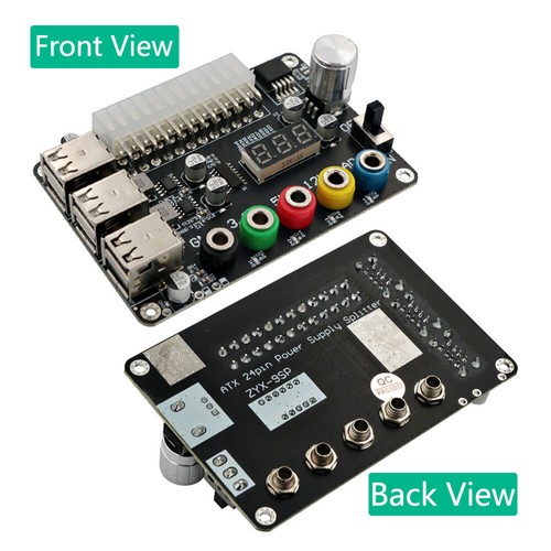 # Carte de dérivation d'alimentation ATX 24 broches, bouton de tension réglable, - Bild 8 von 10