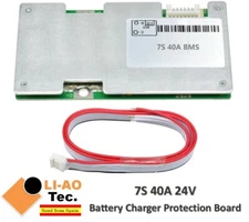 7S 40A 24V Li-ion Lipo Lithium 18650 Battery Power Protection Board with Balance